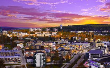 Vy över Örnsköldsvik