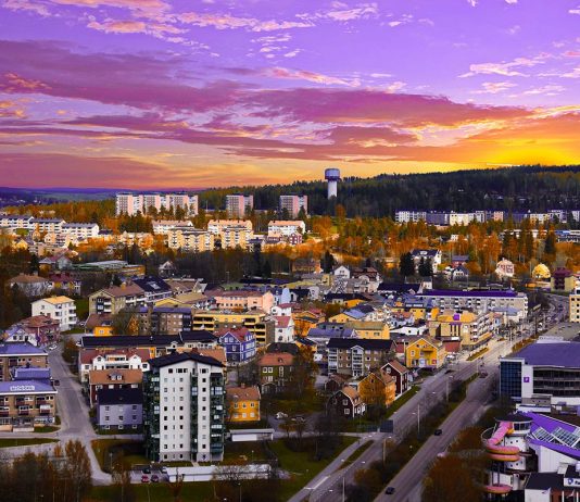 Vy över Örnsköldsvik